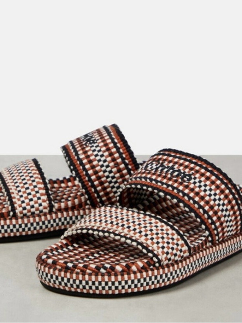 Chloe Rori woven sandals slides 38